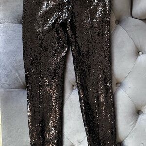 Black Sequin Leggings